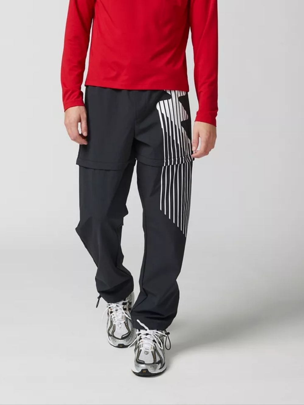 Without Walls Convertible Wind Black & White Cargo Pants Size Large